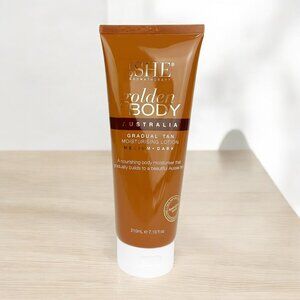 OM She Aromatherapy Golden Body Gradual Tan Lotion Medium-Dark Sealed NEW